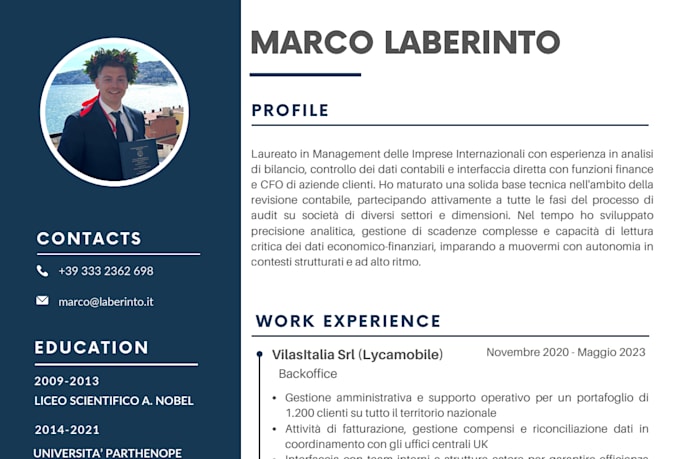 rewrite your ats optimized CV and linkedin profile